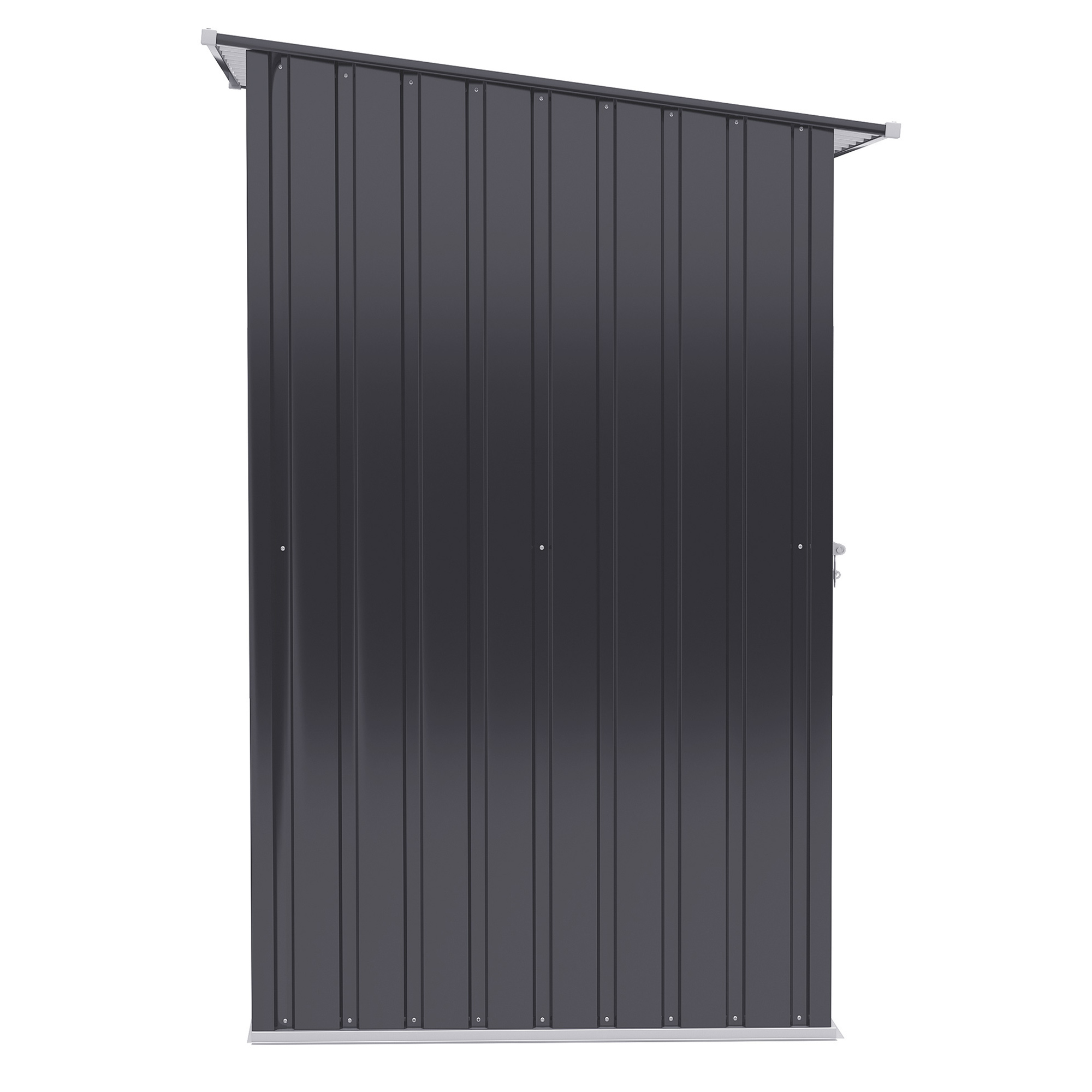 Metalinė sodo pašiūrė 100 x 103 x 160 cm, tamsiai pilka - Image 9