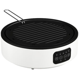 Keraamiline pliidiplaat ja grill, 2-in-1, 2000 W, valge