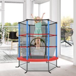 Aiamänguväljak trampoliin Ø140cm sinine