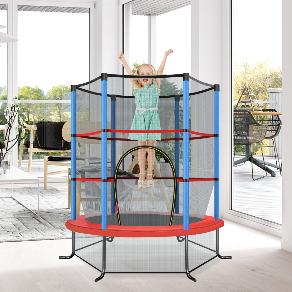 Sodo batutas Ø140cm tamsiai mėlynas