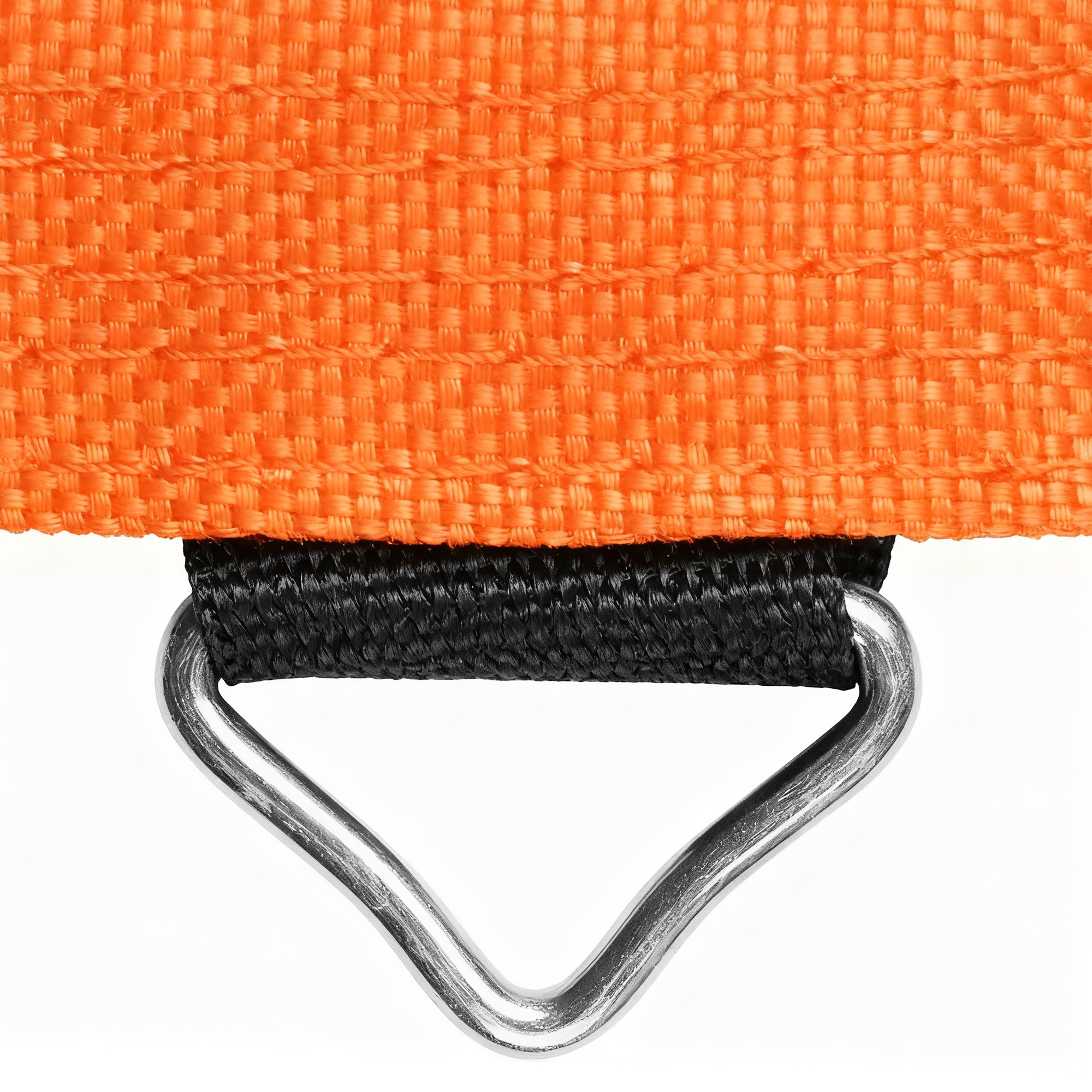 Trampolīna paklājs, apaļš lēkšanas tīkls, polipropilēns, oranžs - Image 8
