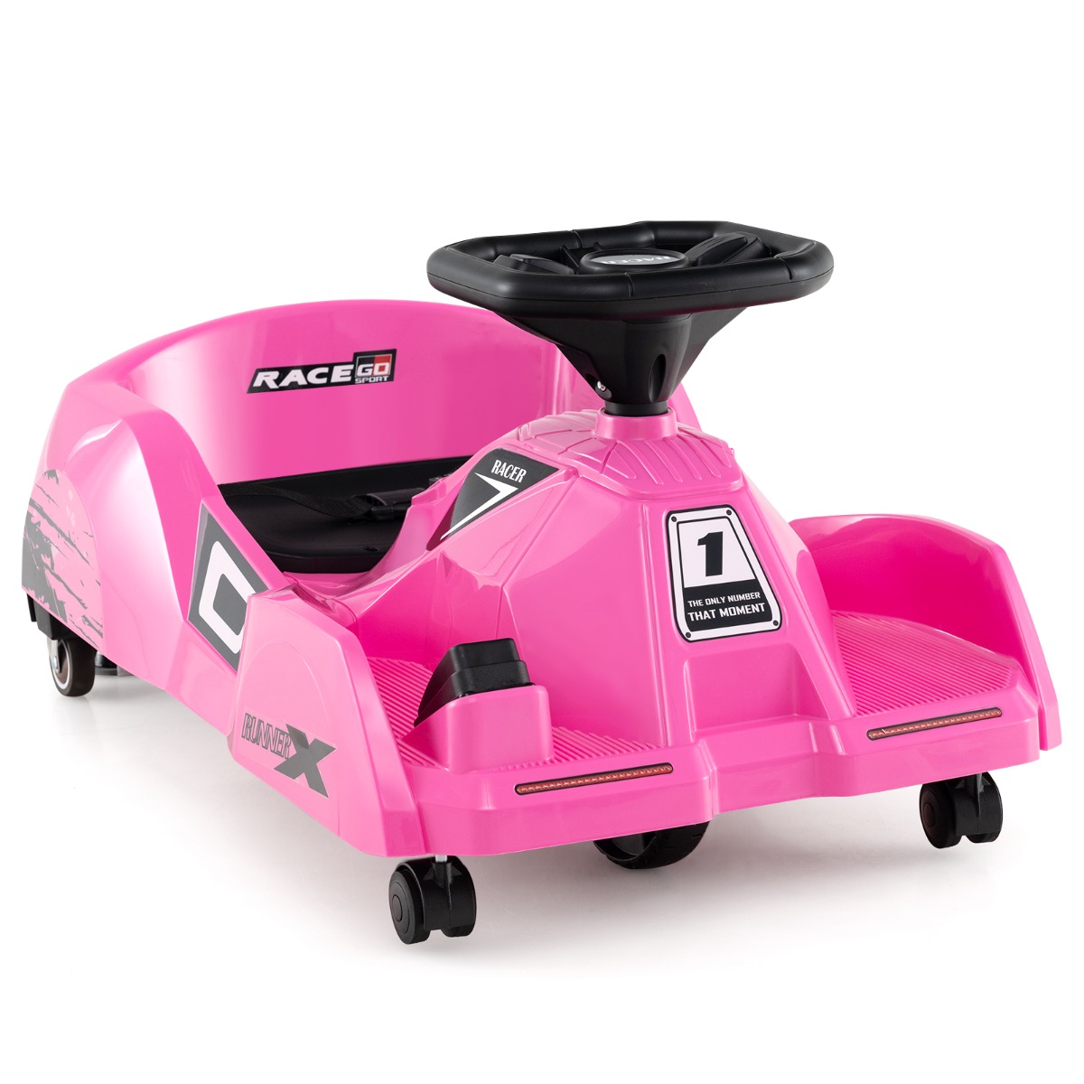 12V Sähköinen Siivous Go Kart Kauko-ohjauksella ja Mopilla - Image 2