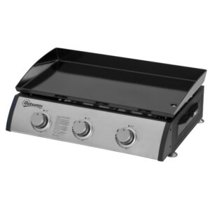 Gaasigrill 3 põletiga, roostevaba teras, hõbedane, 63 x 48 x 21 cm