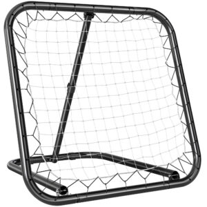 Jalkapallon rebounder, 78 x 84 x 65-78 cm, musta/valkoinen