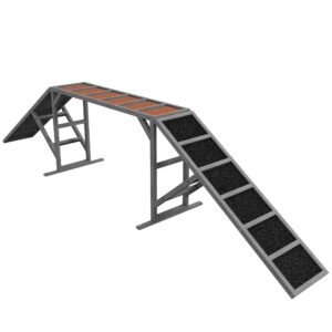 Koera agility-ramp, hall, 335 x 55 x 60 cm, kuni 40 kg