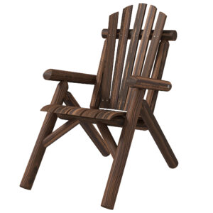 Adirondack sodo kėdė, anglies spalvos, iki 113 kg