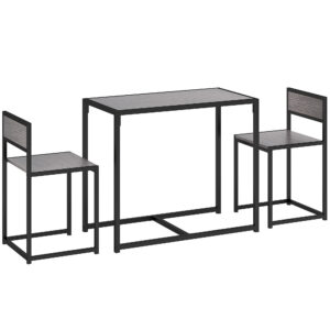 3-osaline baarilaua komplekt, hall, 90 x 47 x 76 cm