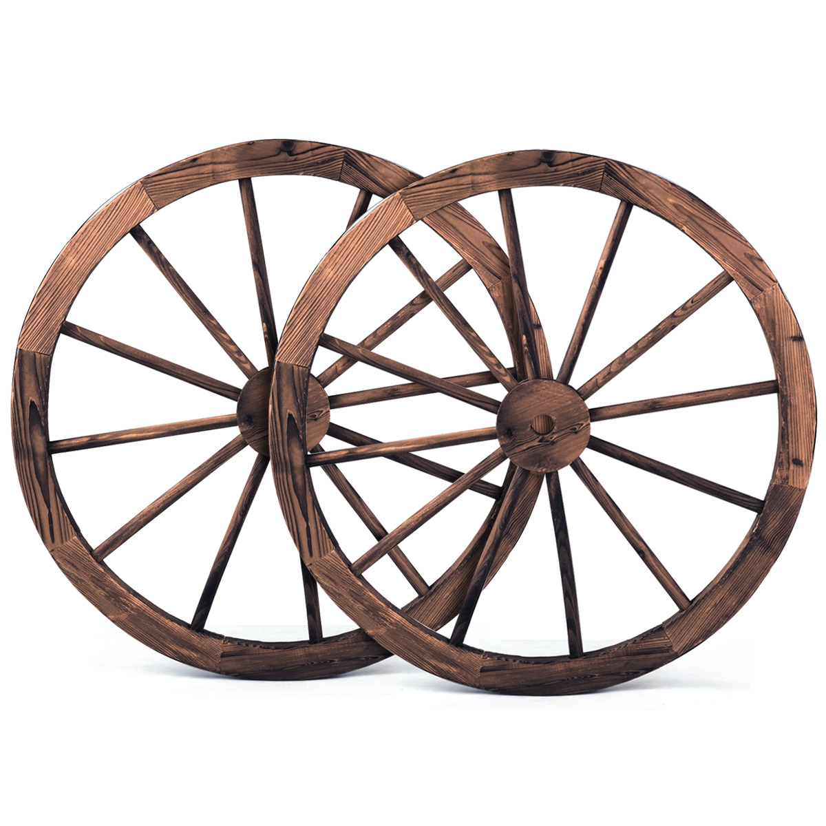 Dekoratiivne vankriratas, pruun, 76 x 76 x 3,5 cm - Image 4