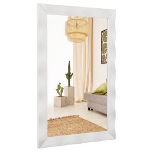106x71 cm Farmhouse Seinapeegel Valge