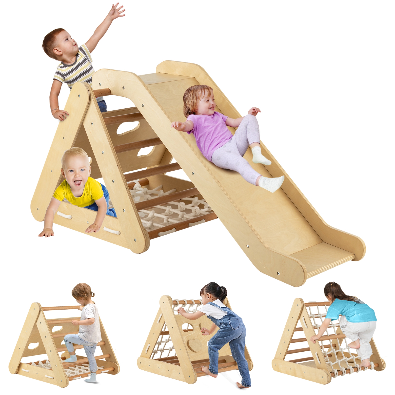 4-in-1 Trikampis Laipiojimo Žaislas Rinkinys - Image 4
