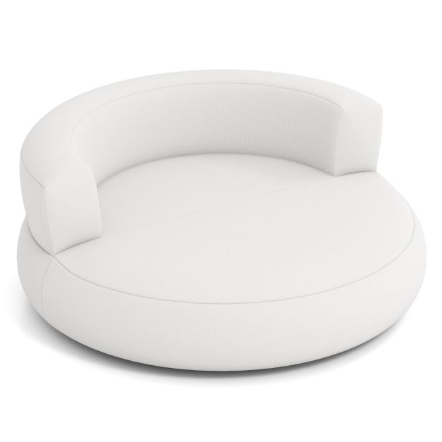 Didelė pripučiama balta sofa