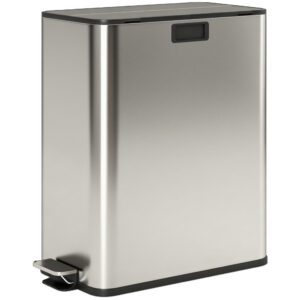 Virtuvinis šiukšliadėžė 2 x 28 l, nerūdijantis plienas, sidabrinė, 851-056V01SR