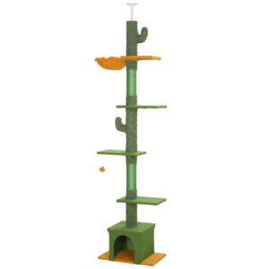 Laekinnitusega kraapimispuu, reguleeritav 230–275 cm, roheline