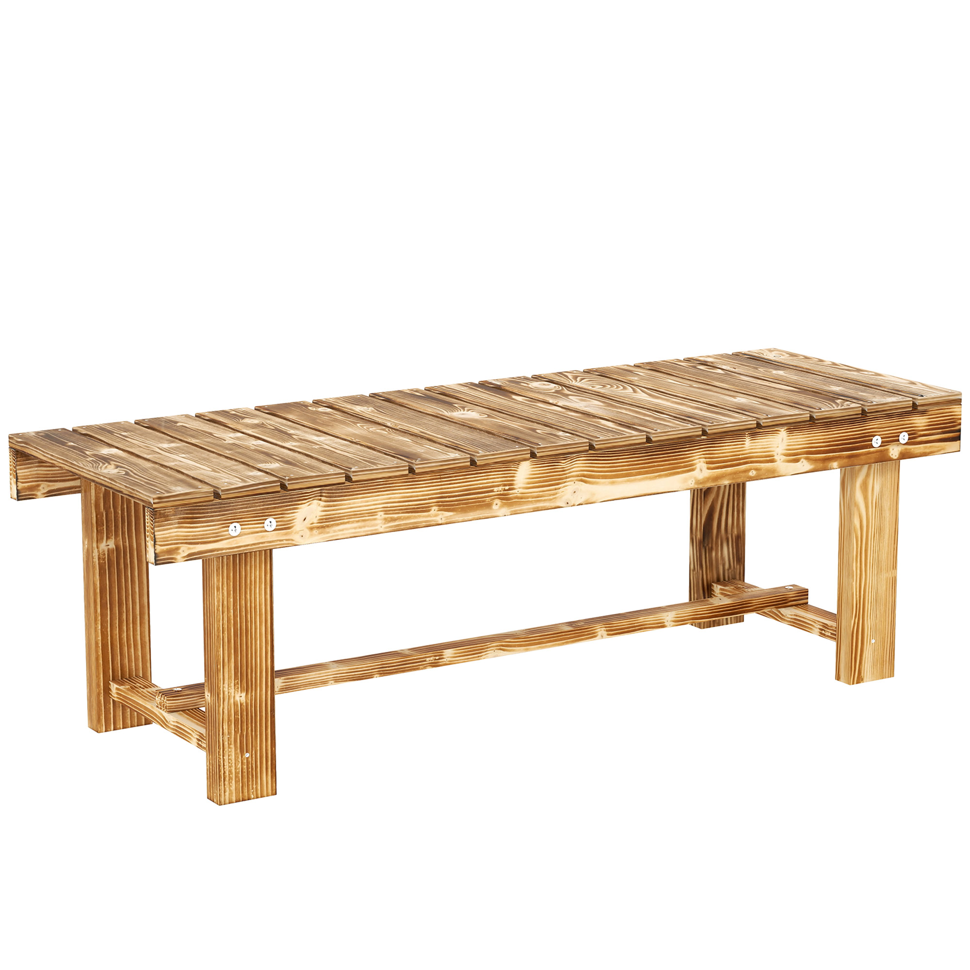 Aiapink 2 inimesele, rustic, 110 x 38 x 35 cm, tumepruun