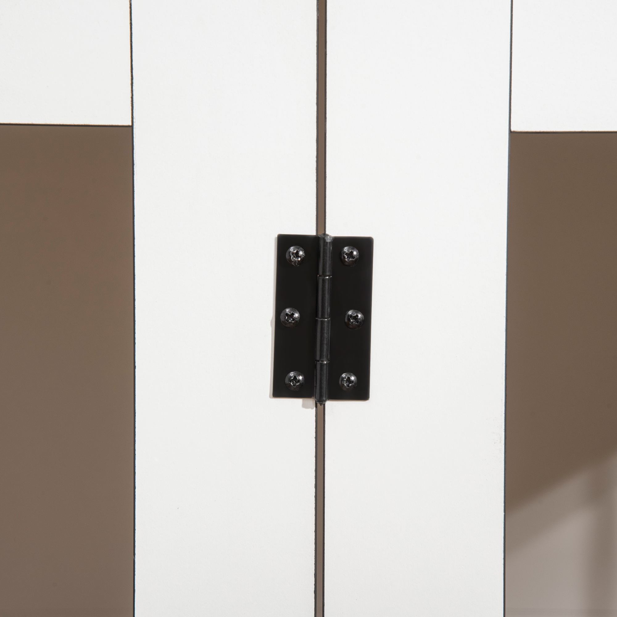 Šuns narvas, transportavimo narvas su 1 durimis, tamsaus riešuto ir baltos spalvos, 106 x 60 x 76 cm - Image 9