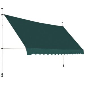 400cm Käsitsi Reguleeritav Varikatus Roheline
