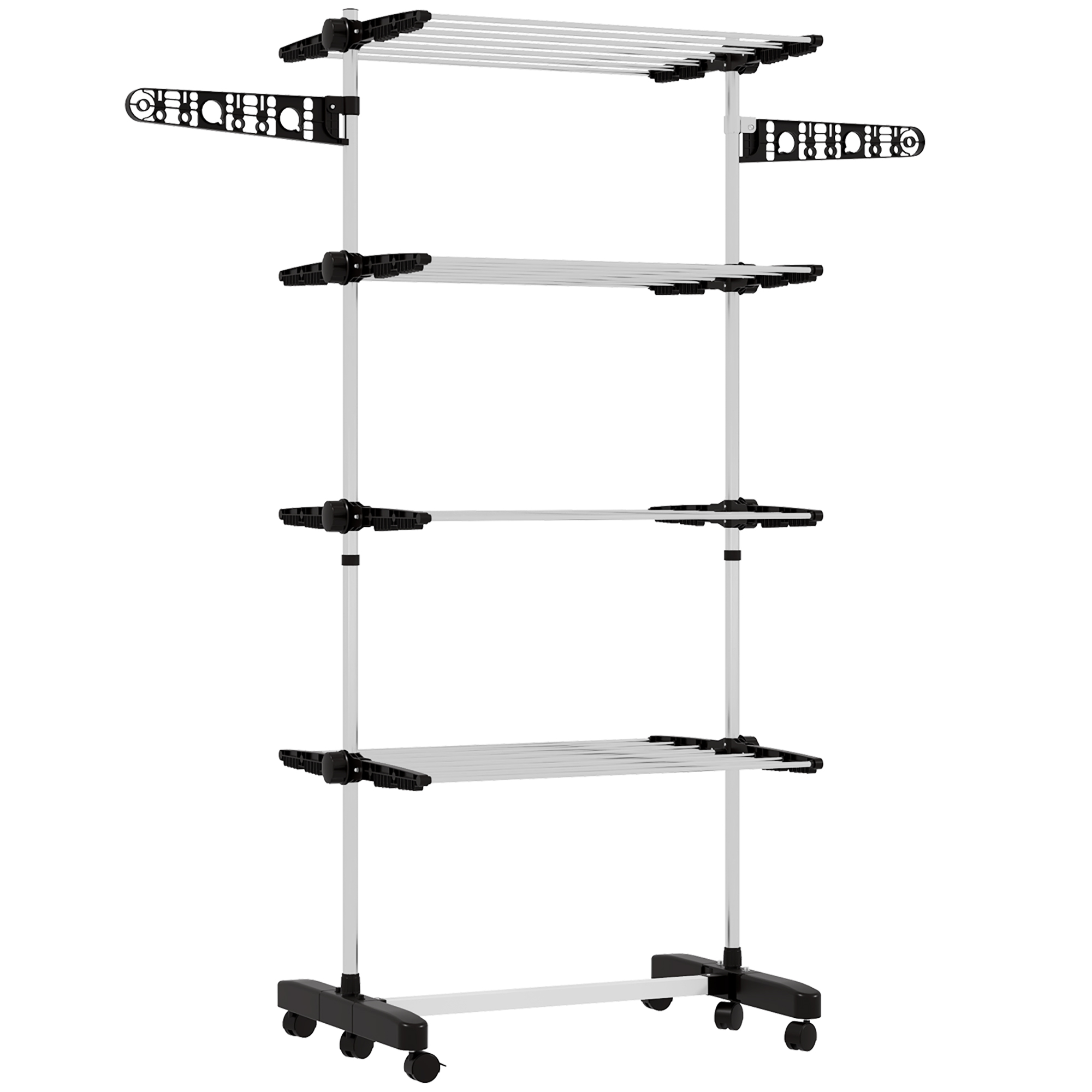 Salokāms veļas žāvētājs, 5 līmeņi, melns, 142 x 55 x 172 cm
