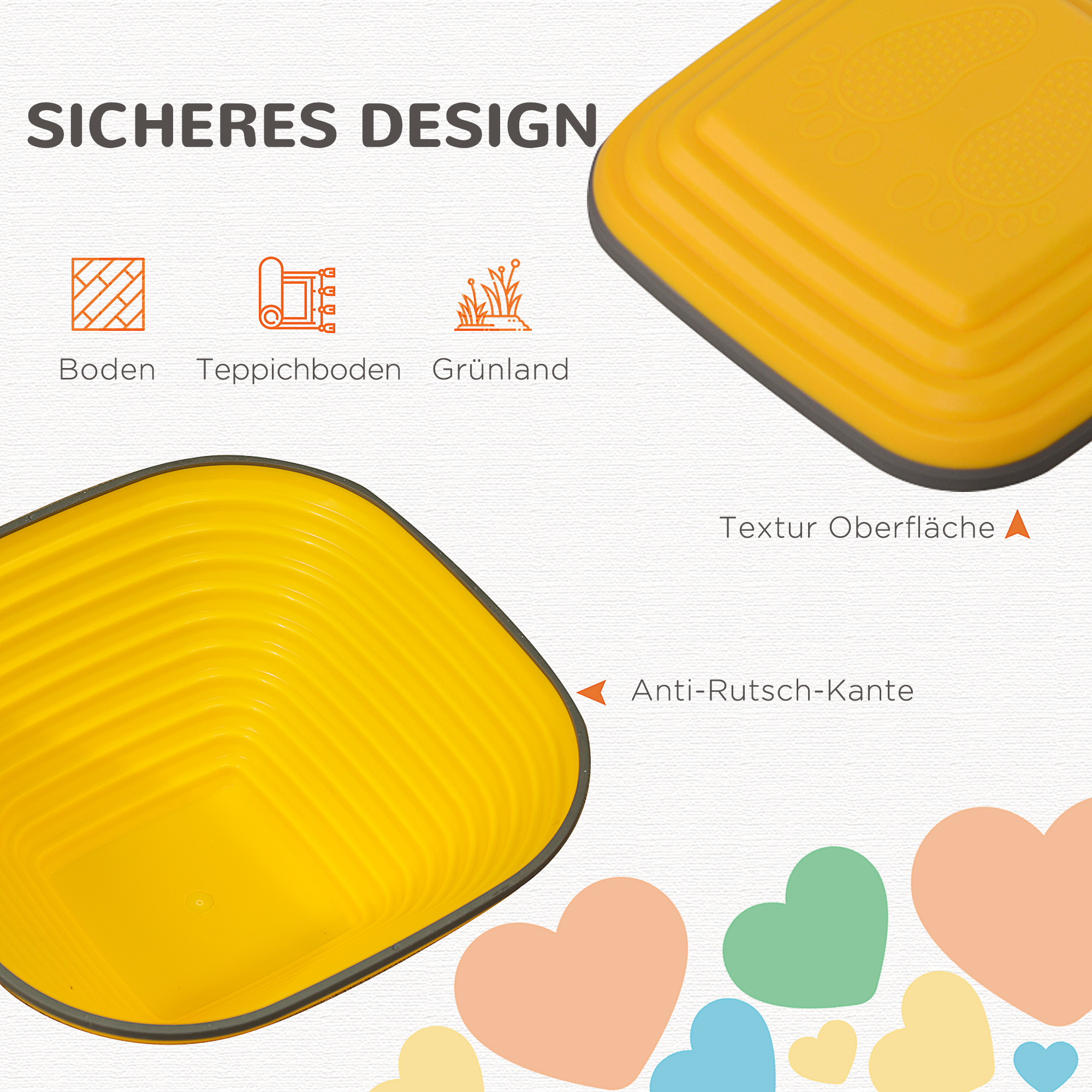 Tasakaaluastmed lastele, 11 osa, libisemiskindlad, mitmevärvilised, plastик, TPR