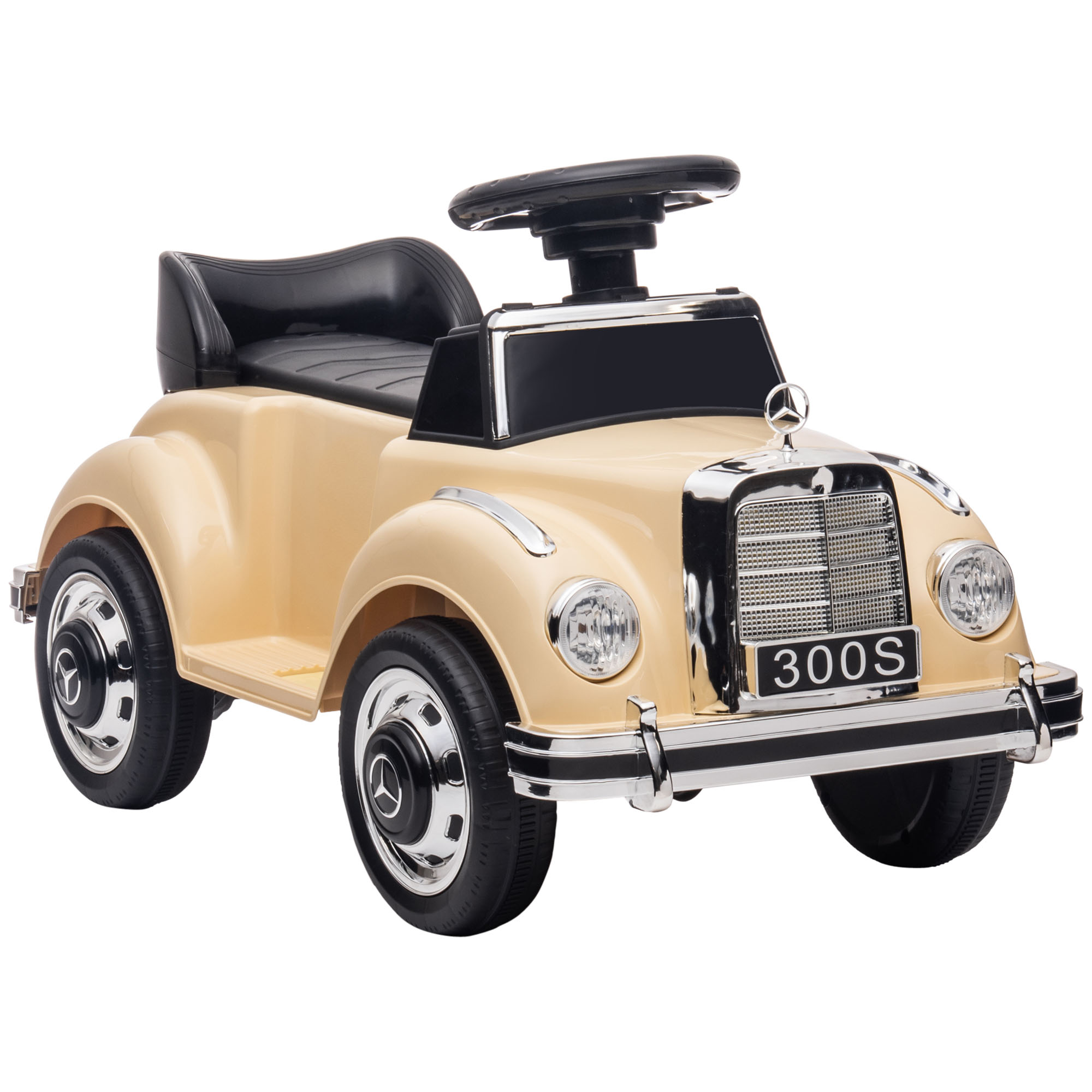 Laste sõiduauto Mercedes-Benz 300S, beež, 77,5 x 41,5 x 45 cm