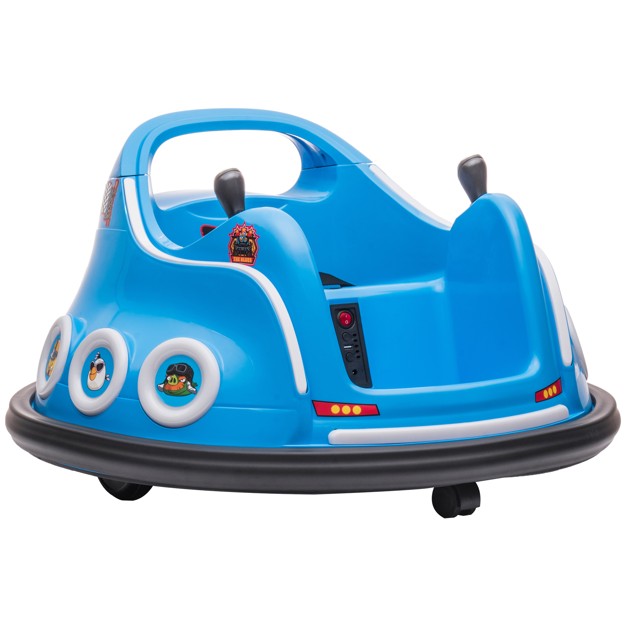 Laste elektriauto Angry Bird, sinine, 73 x 73 x 44 cm
