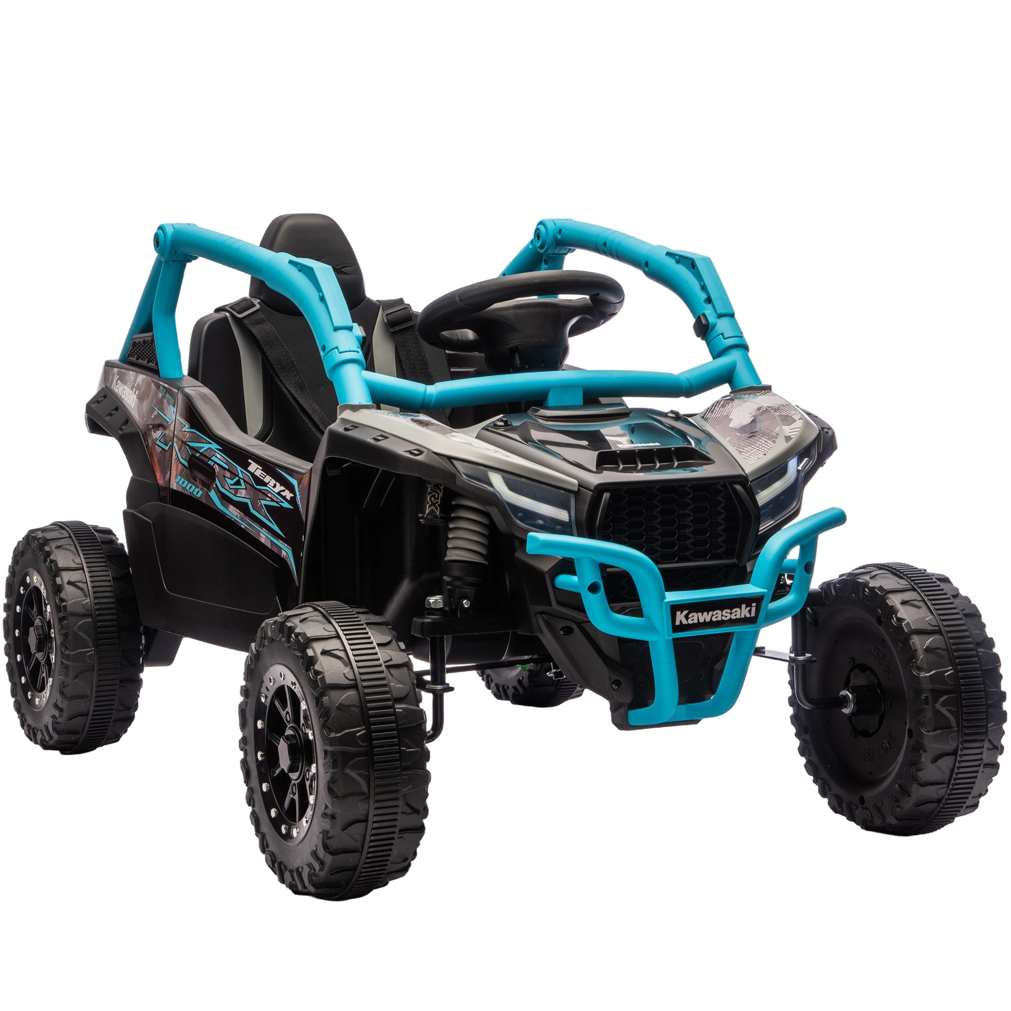 Laste elektriline UTV KAWASAKI TERYX KRX 1000, 12V, sinine, 100 x 64 x 56 cm
