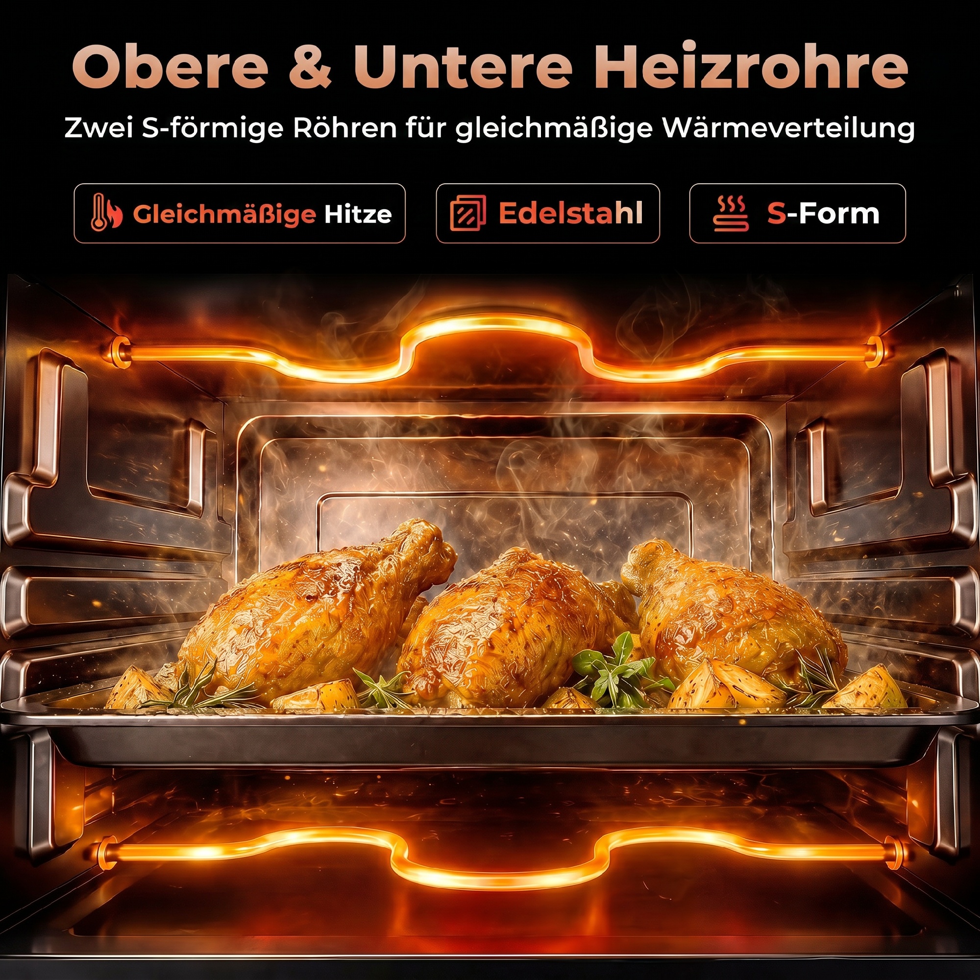 Mini ahi, 9 l, kreemvalge, roostevaba teras