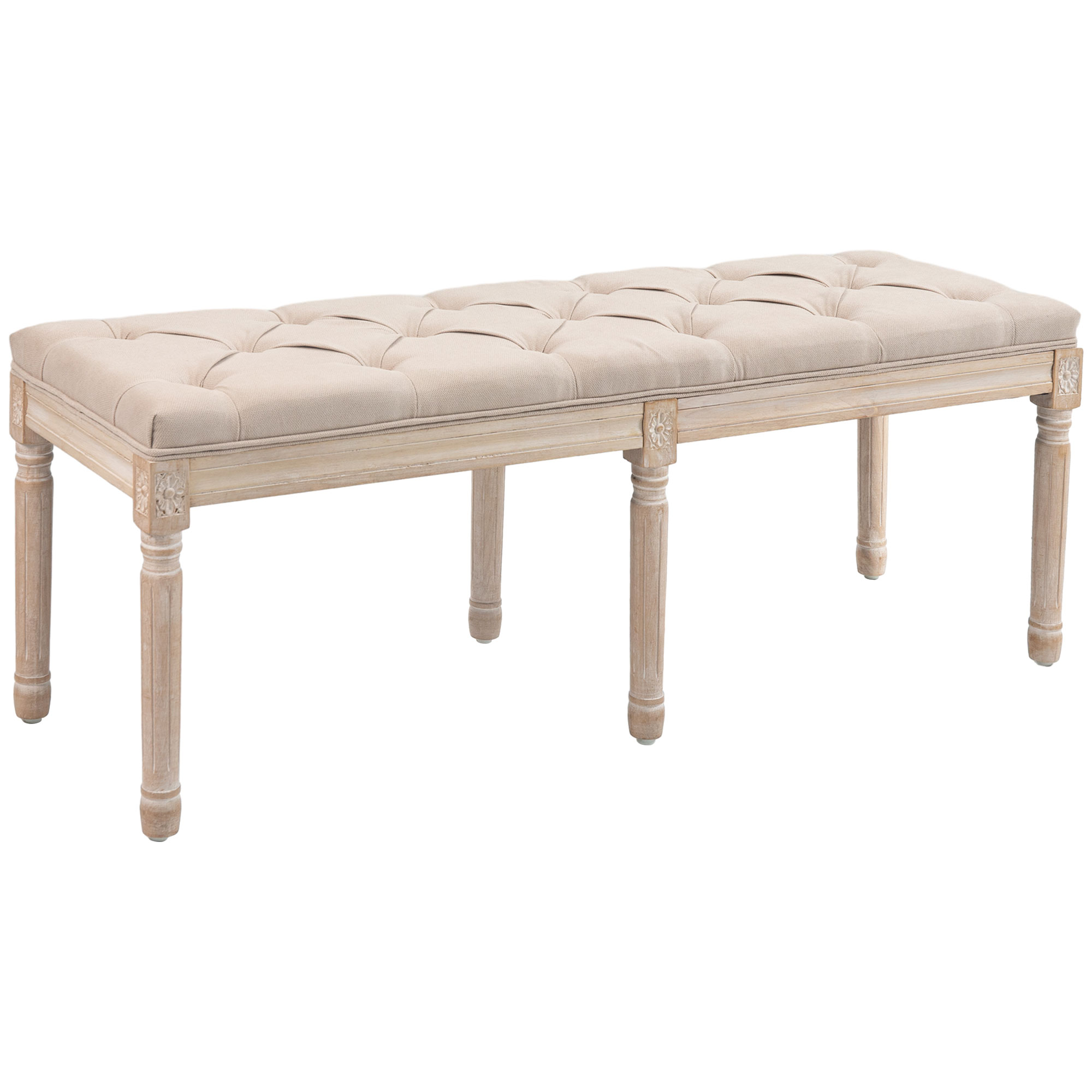 Mööblipink, vintage stiilis, beež, 117 x 40 x 48 cm
