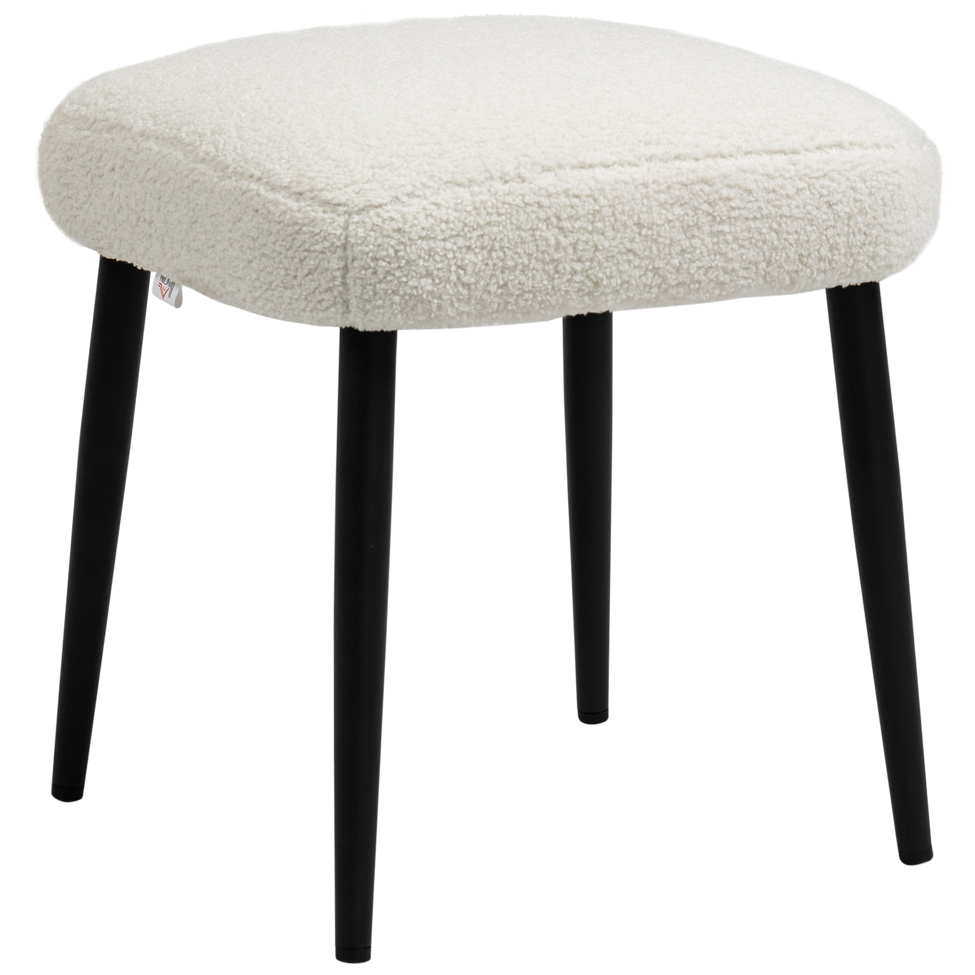 Ottoman, istumispukk, kašmiiri välimus, jalatugi, kreemvalge