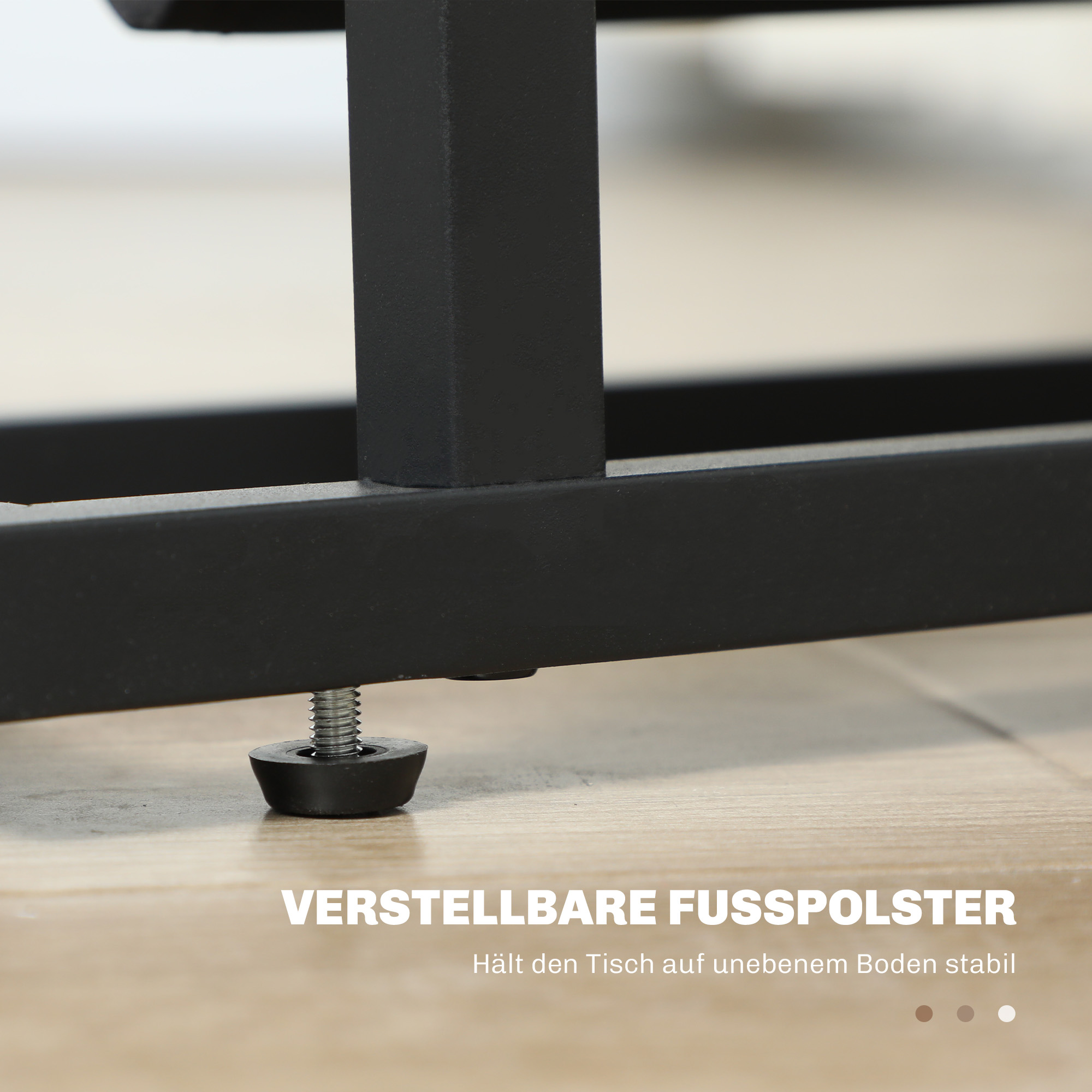 Kitsas abilaud, metall ja karastatud klaas, must, 40 x 18 x 55,5 cm