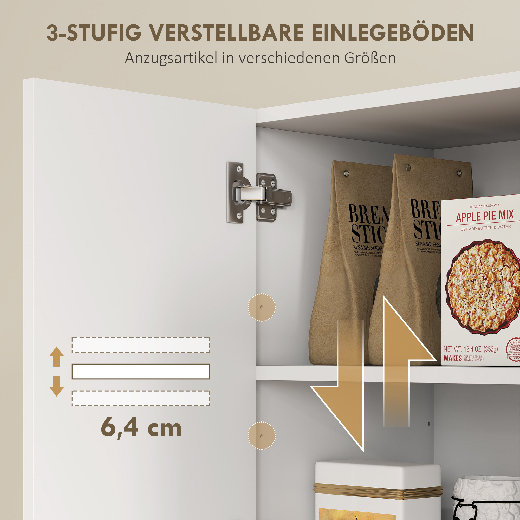 Köögikapp avatud riiulite, 5 ukse, MDF, valge, 90 x 35 x 183 cm