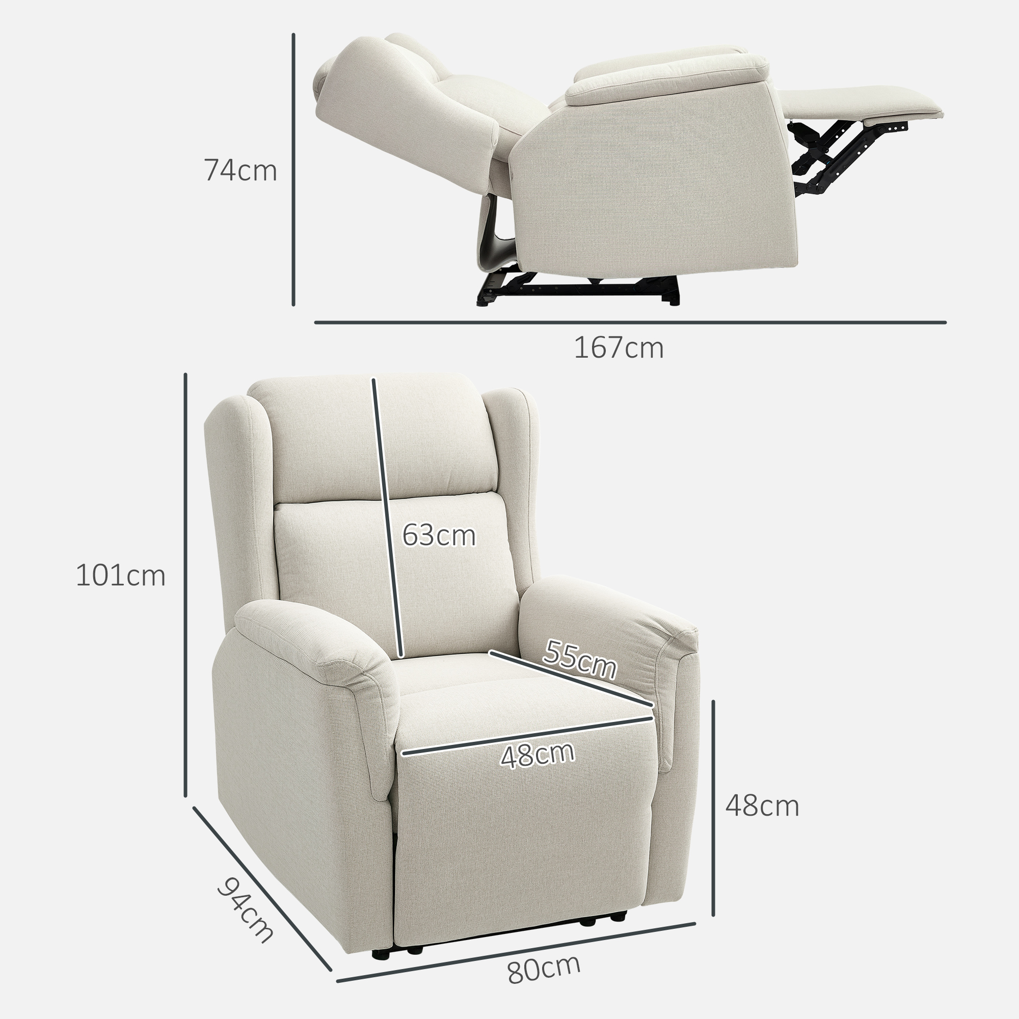Lamamistool jalatoega, beež, 160°