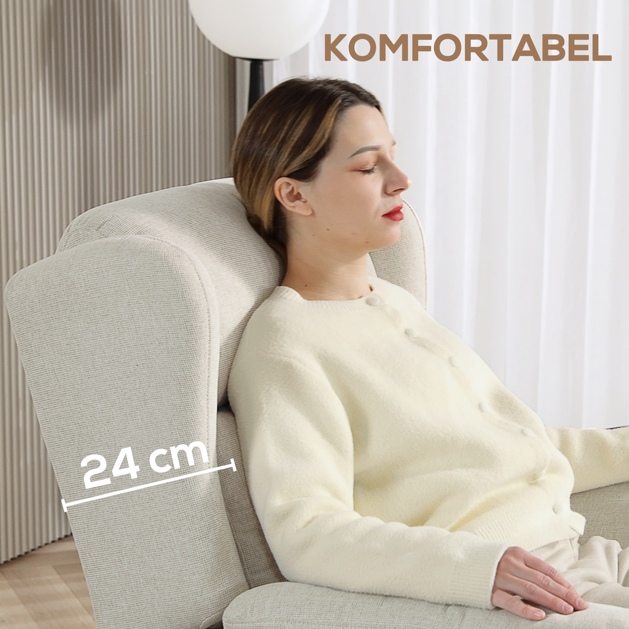 Lamamistool jalatoega, beež, 160°