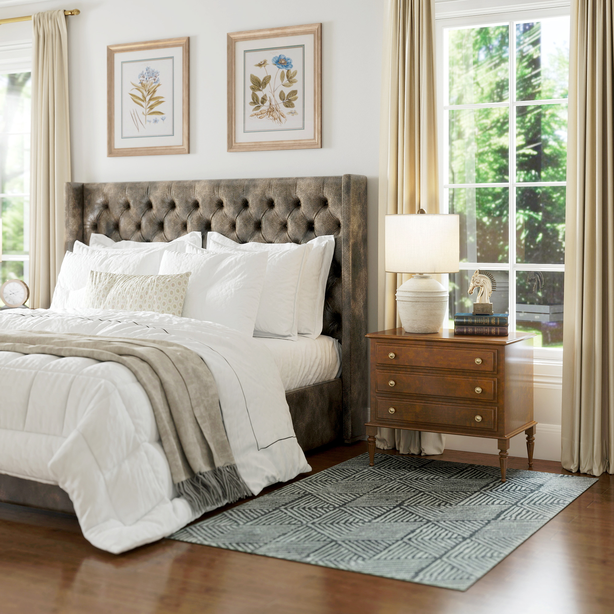 Vaip elutuppa, modernne stiil, pestav, 170 x 120 cm, tumehall
