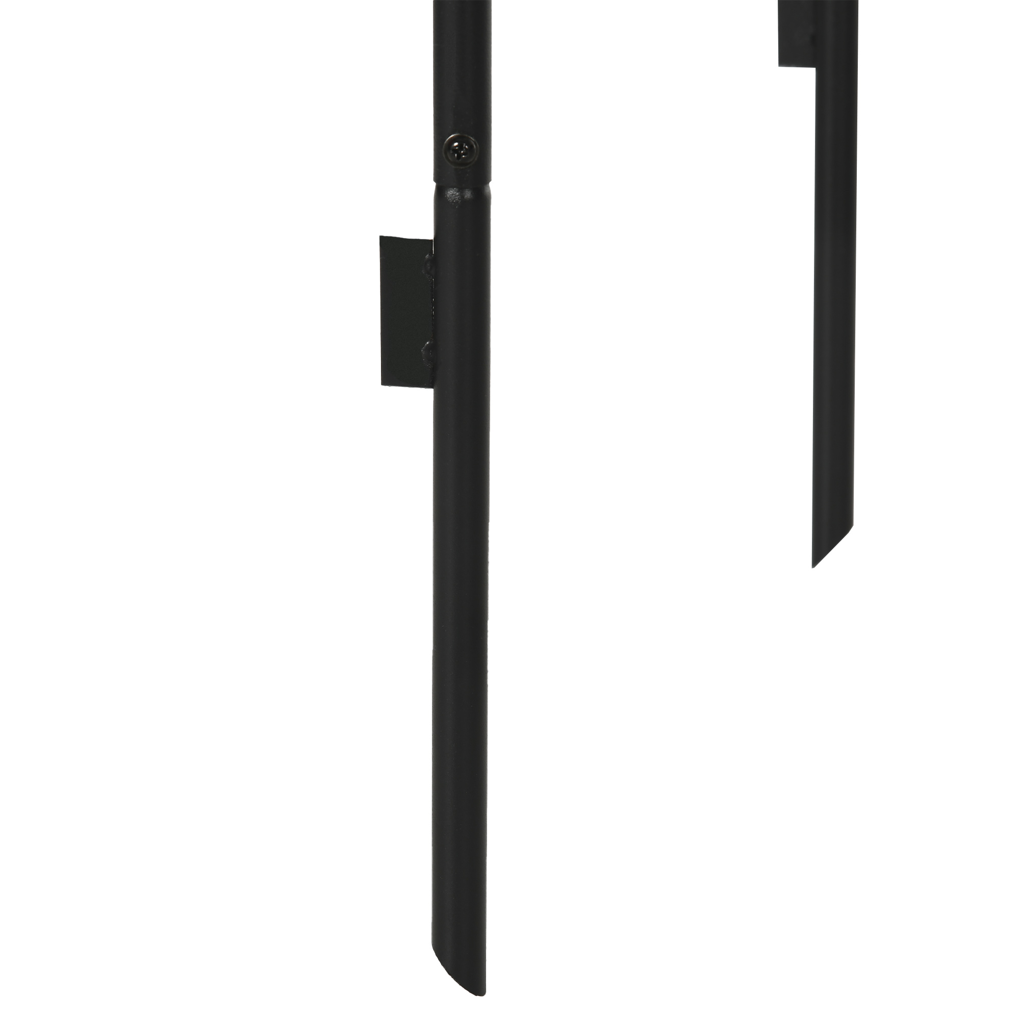 Aiaarv, roosiarv, metallist ronitaimede tugi, must, 140 x 40 x 240 cm