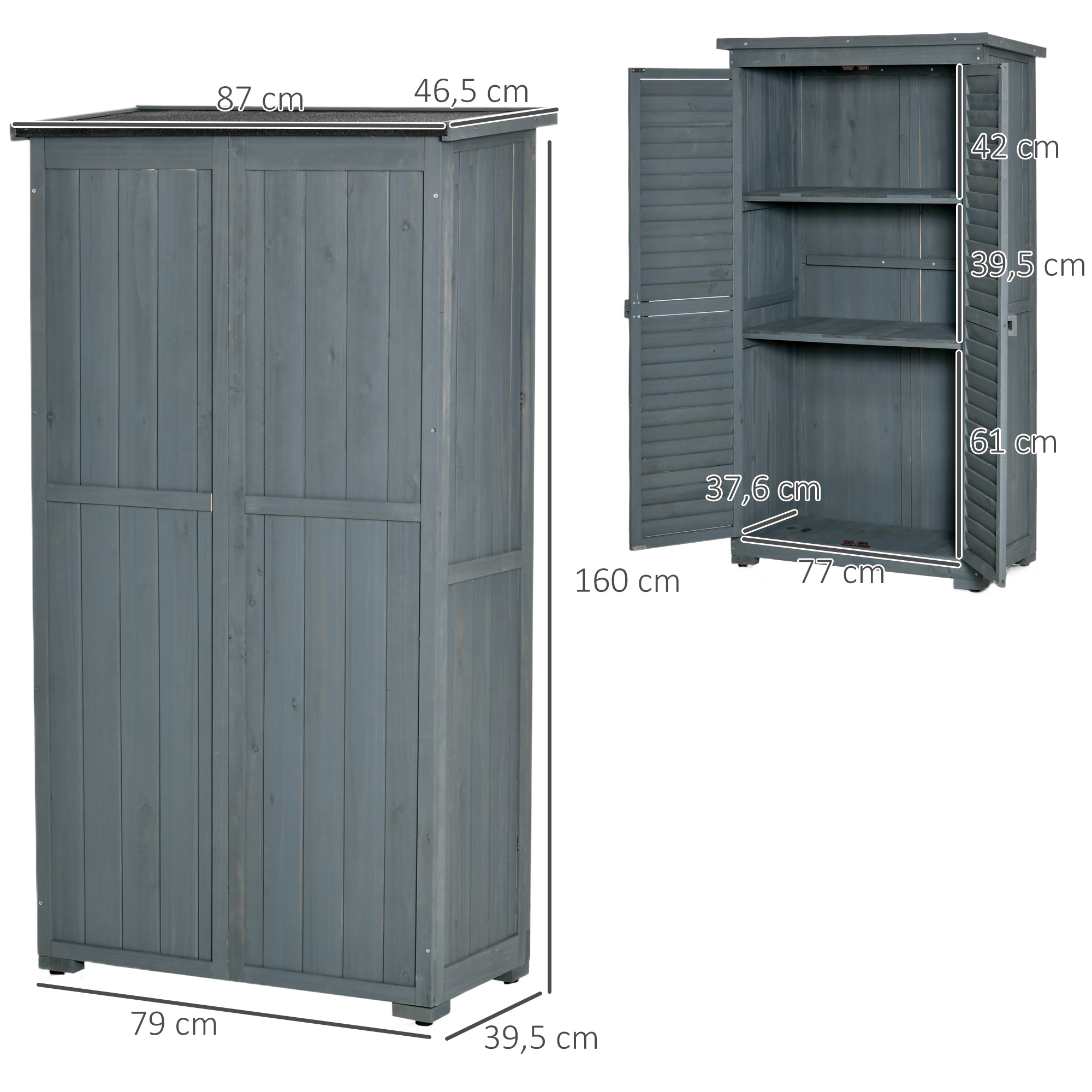 Aia kapp, hall, 87 x 46,5 x 160 cm