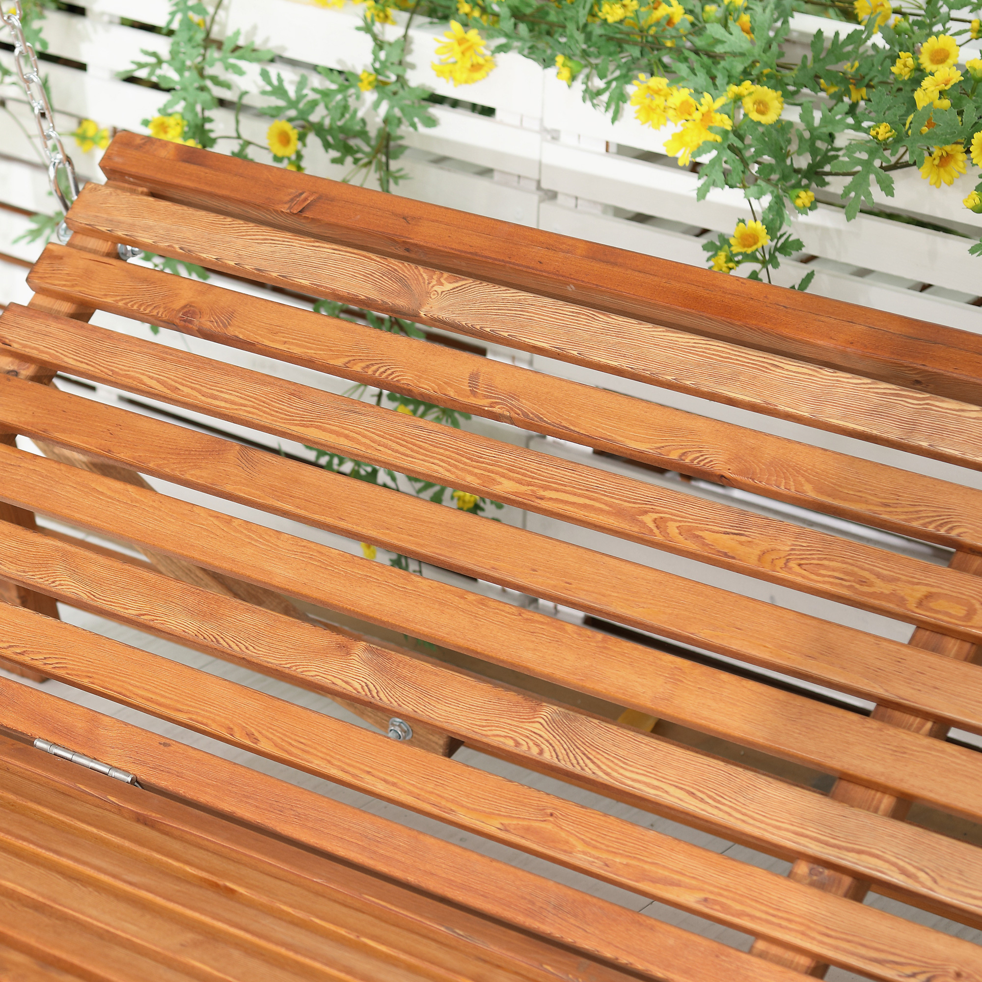 Aiakiik voodifunktsiooniga, 3-kohaline, halli ja teak-tooni, 225,5 x 130 x 180 cm