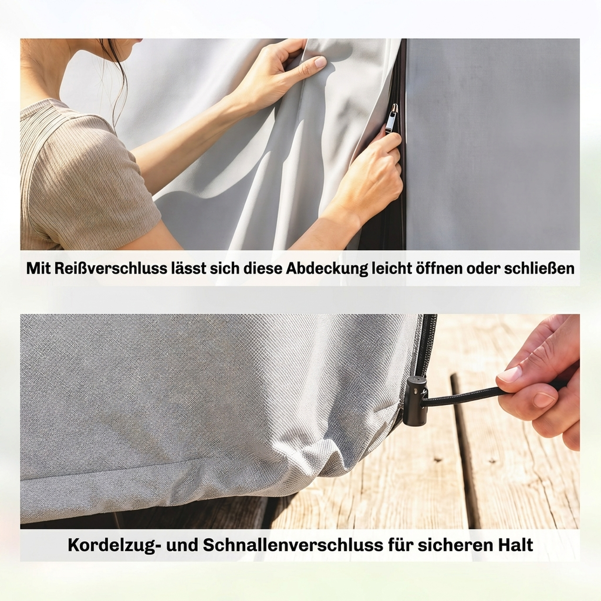 Välismööbli kate, 215 x 155 x 150 cm, hall
