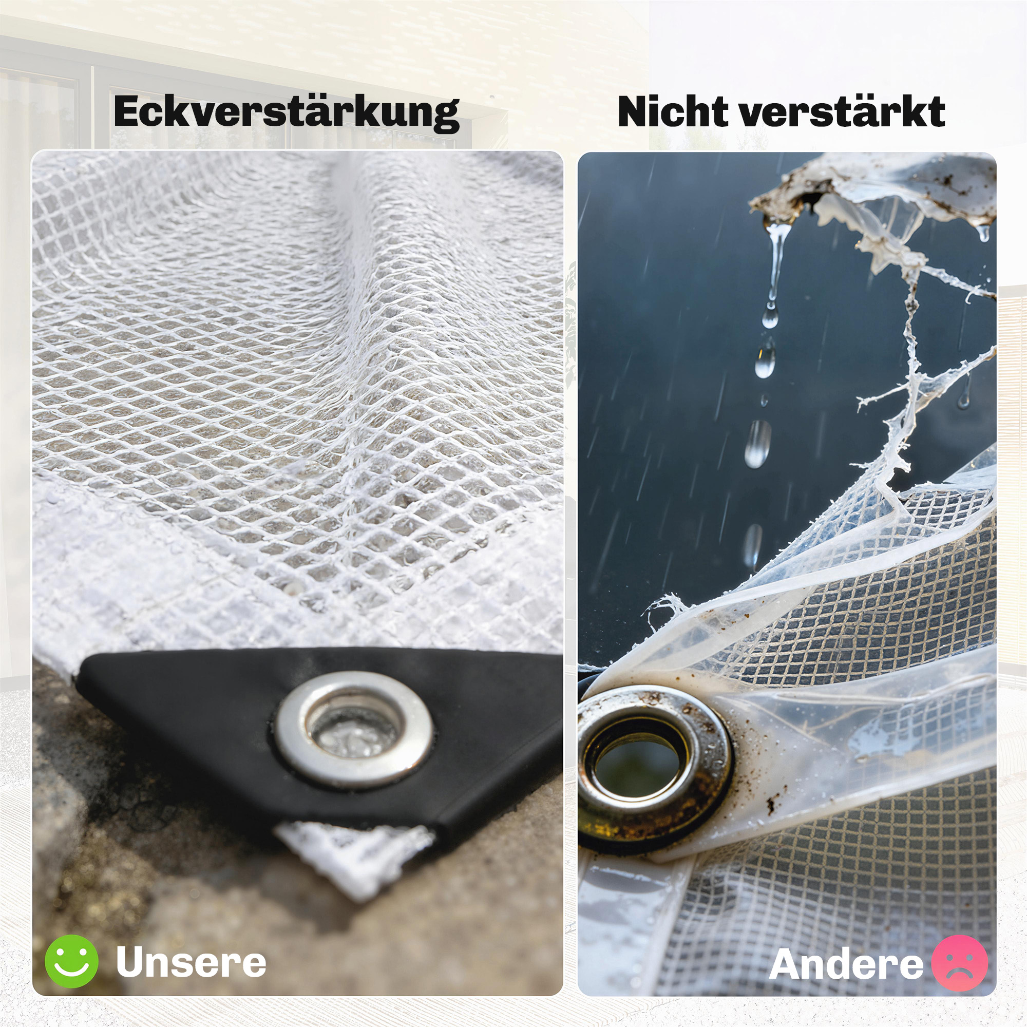 Kattekile, 4 x 6 m, 140 g/m², valge