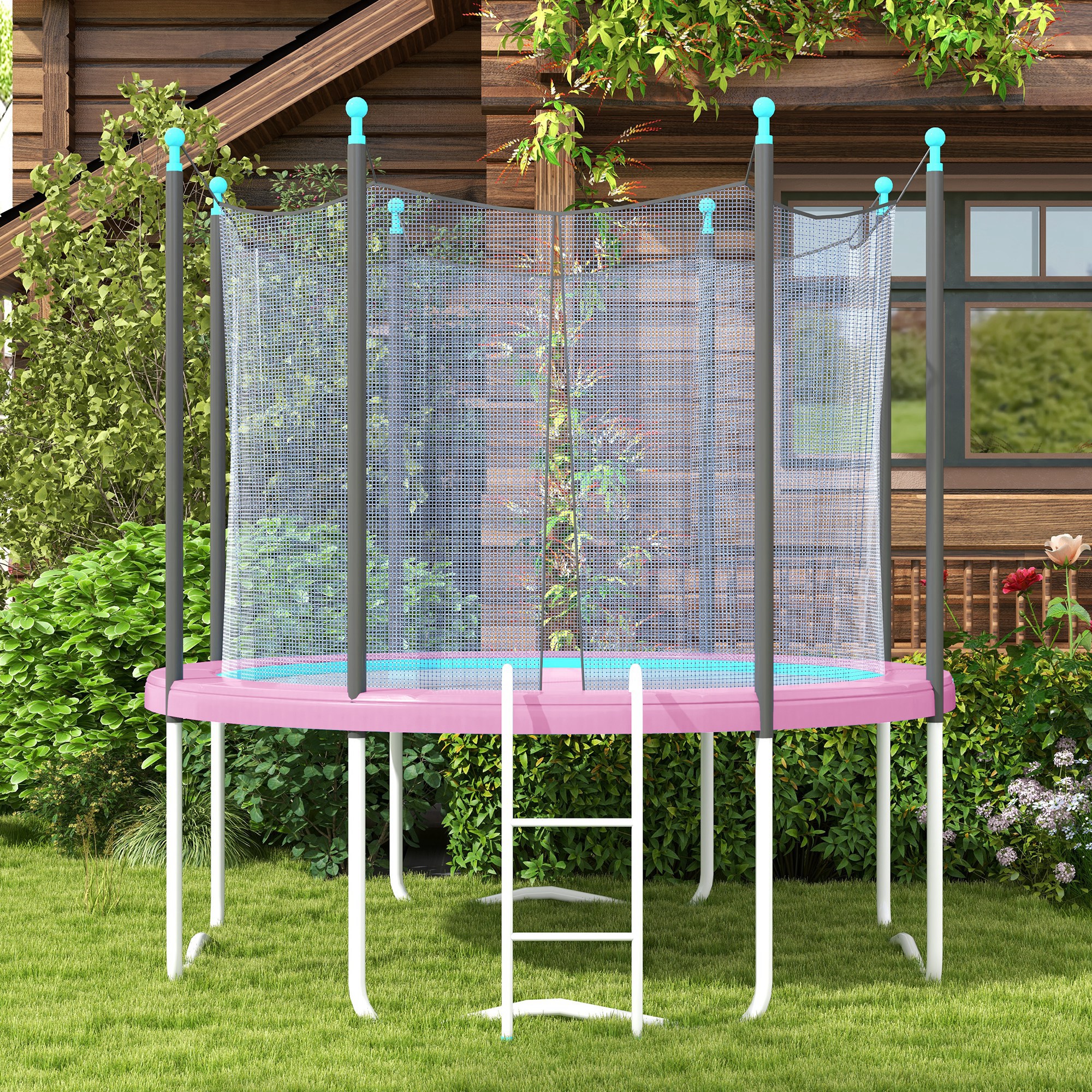Trampoliini äärekatte, Ø305 x 30 cm, roosa