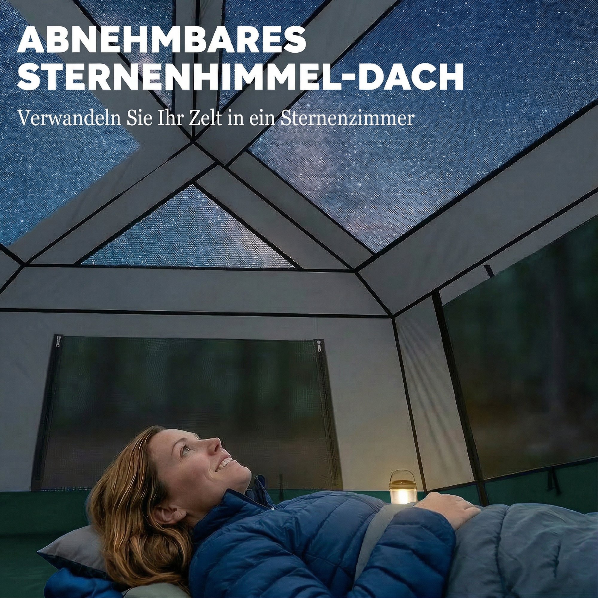 4-6 inimese camping telk, roheline, 350 x 350 x 205 cm