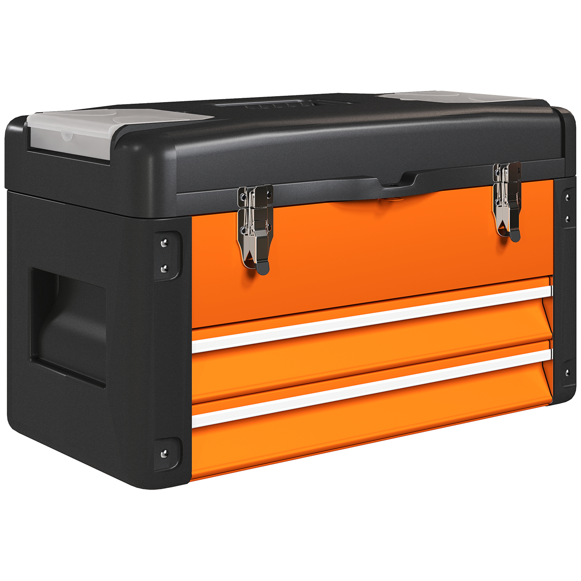 Tööriistakast sahtliga, 49,7 x 25,3 x 28,9 cm, oranž, teras