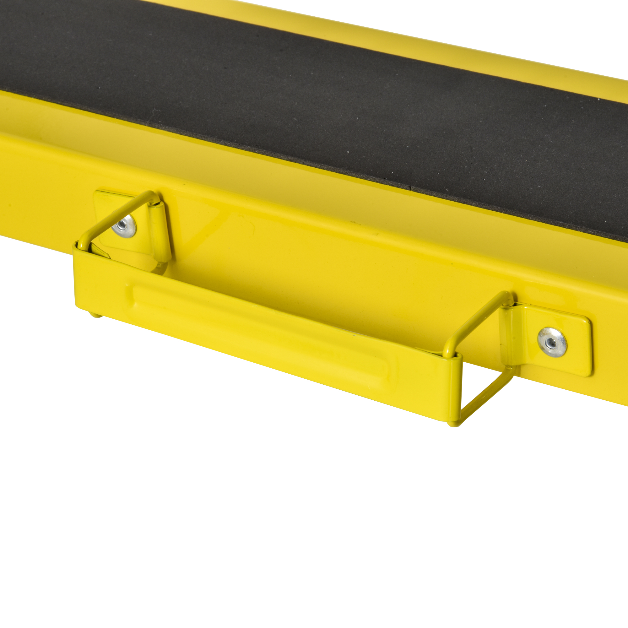 2 tk kokkupandav saehobune komplekt, teras, kollane/must, 100 x 49 x 62-90 cm, 100 kg