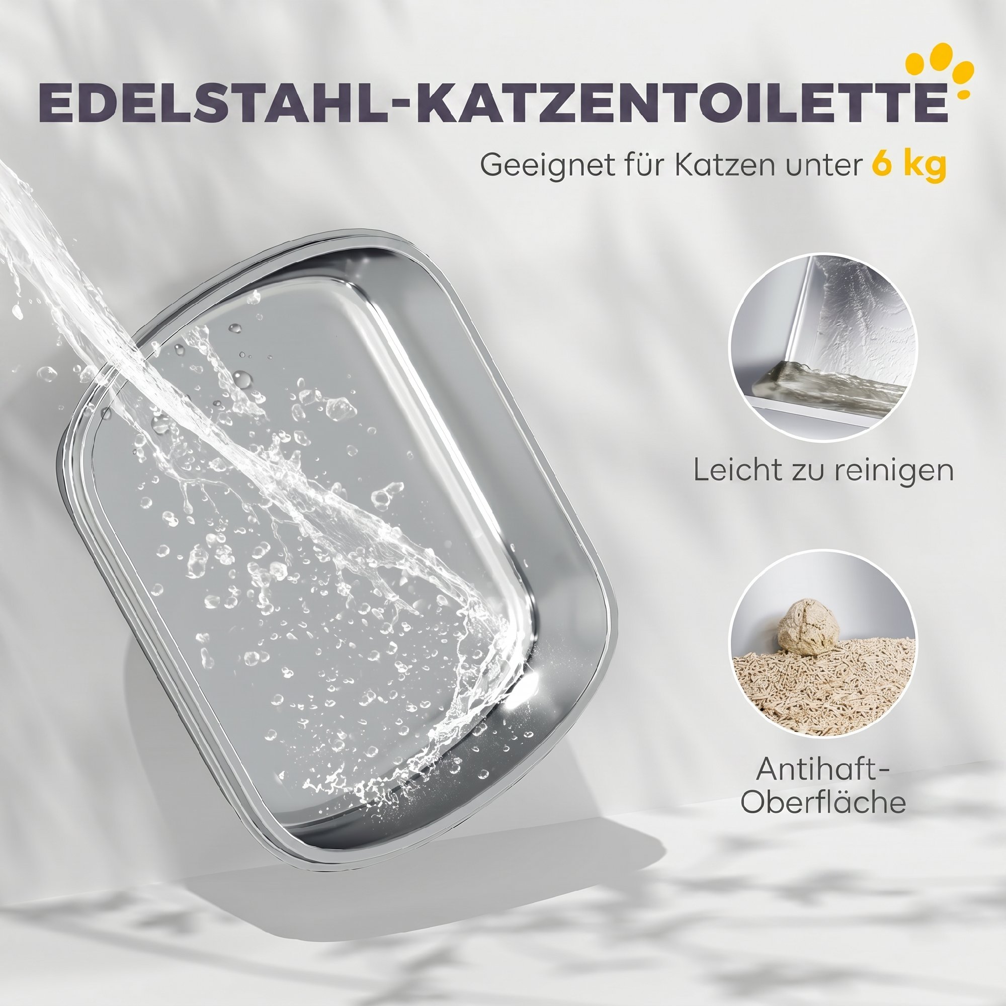 Suur roostevabast terasest kassiliivakast, suletud kassiliivakast, tumehall