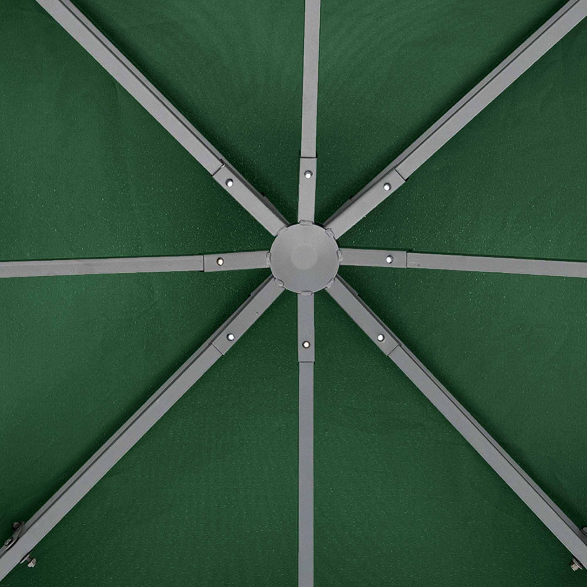 Varikatuse asenduskatus 3 x 3 m, tumeroheline, polüester