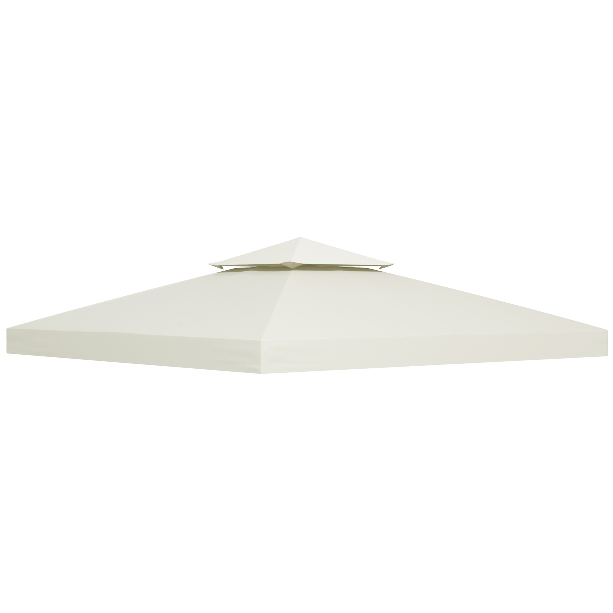 Varikatuse katus, 3 x 3 m, kreemvalge, polüester