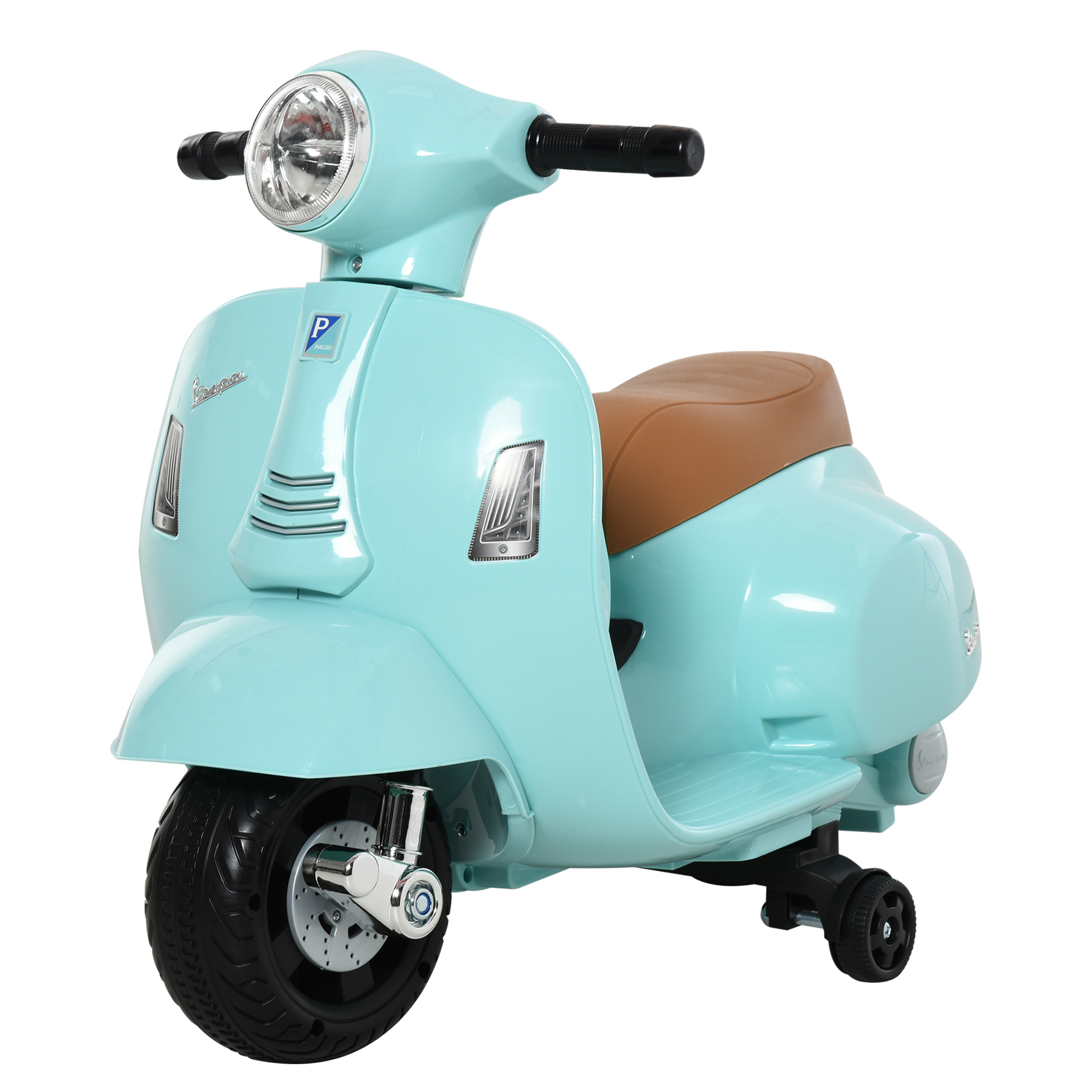 Elektriline laste mootorratas VESPA, roheline, 66,5 x 38 x 52 cm
