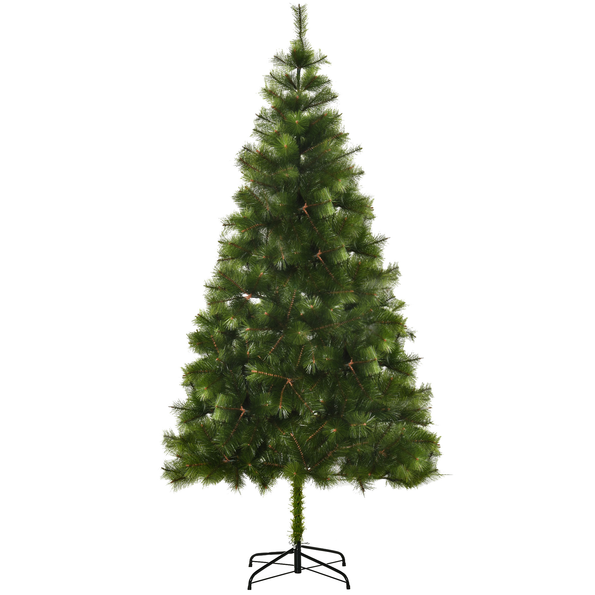 Kunstlik jõulupuu 210 cm, roheline, PET ja metall, 505 oksaotsaga