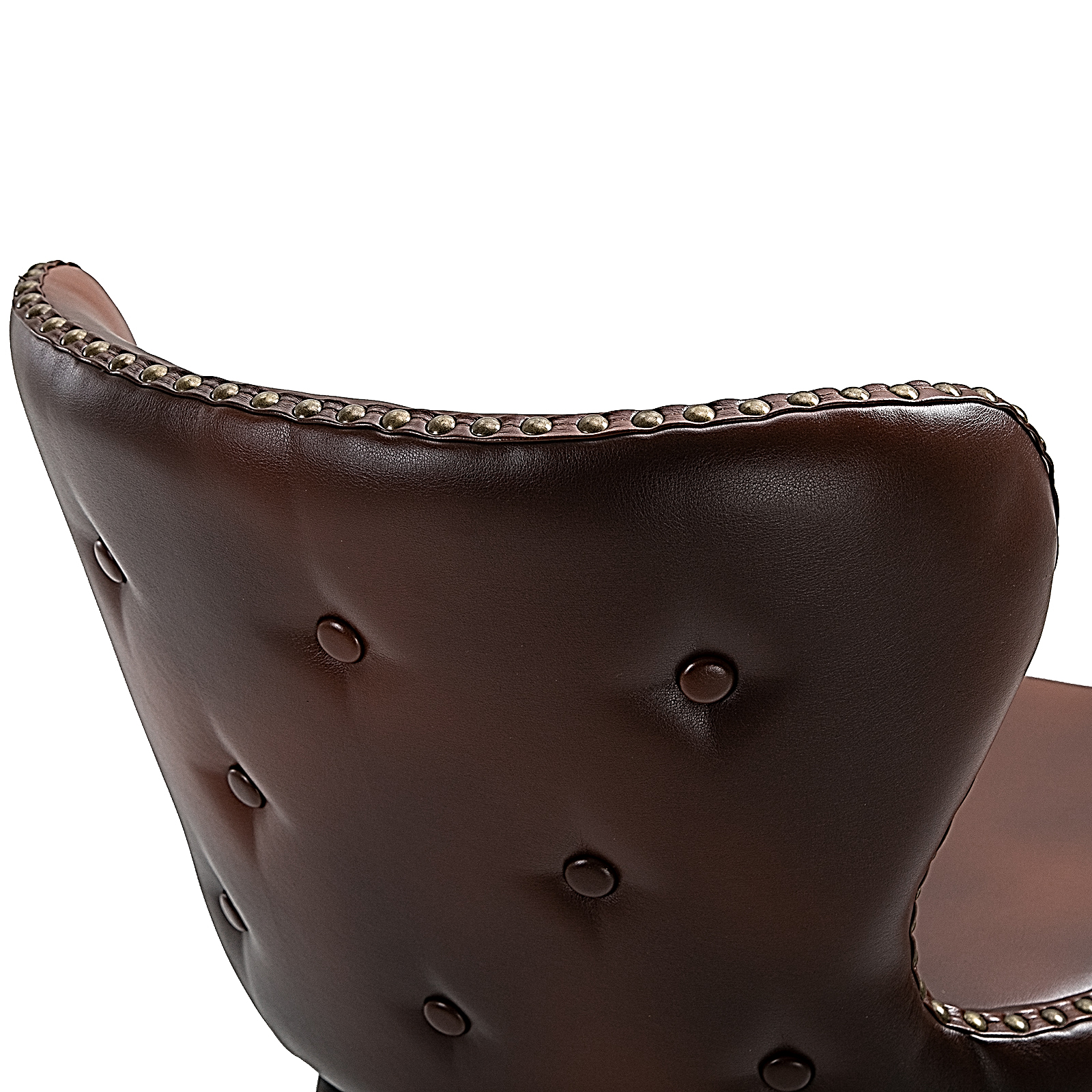 Kahe pruuni seljatoega baaripuki komplekt, istmekõrgus 71 cm