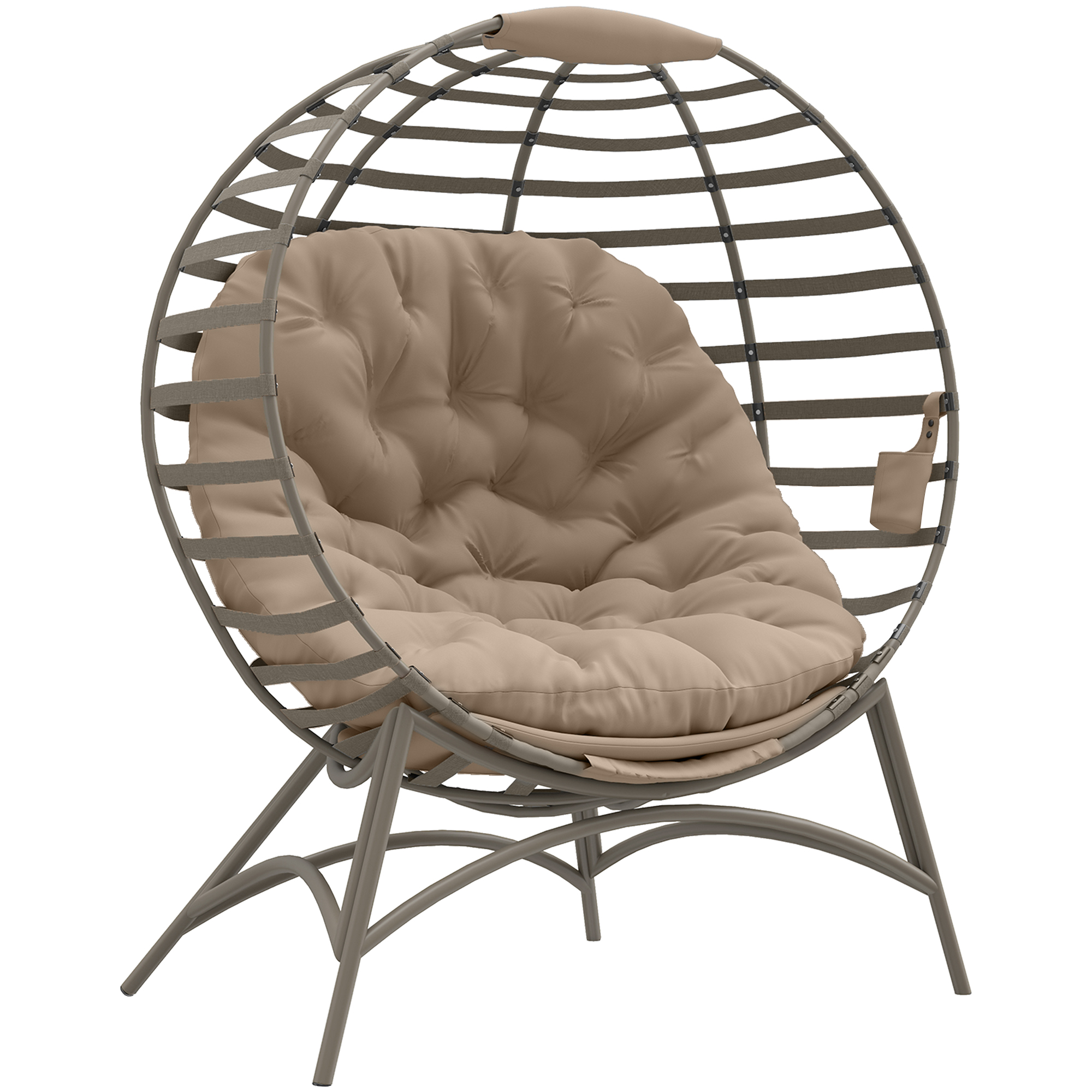 Papasan tool aeda, liivpruun, teras, 118 x 75 x 139 cm