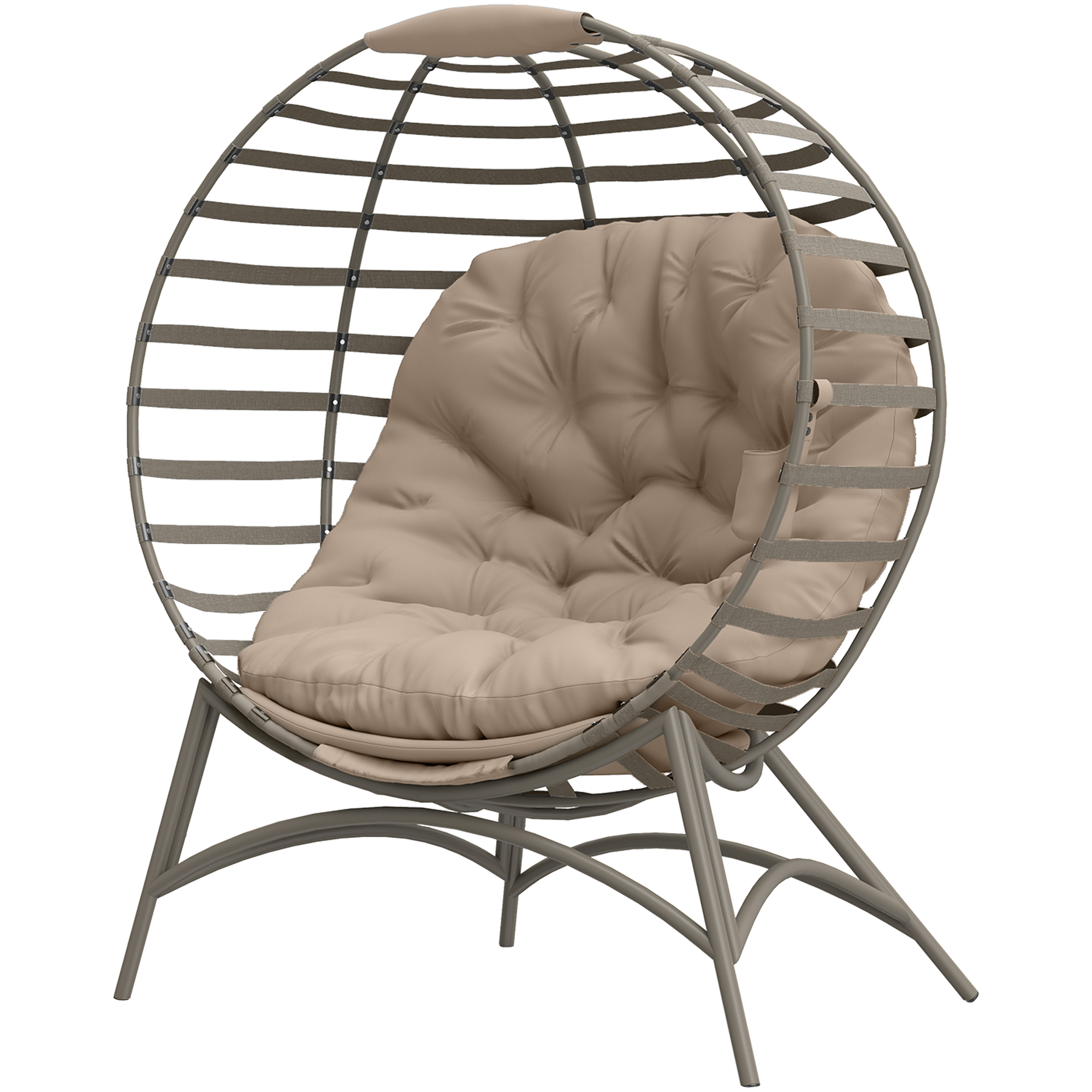 Papasan tool aeda, liivpruun, teras, 118 x 75 x 139 cm
